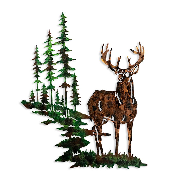 Wallity Deer 2 Escultura de Pared de Metal Multicolor Wallity Deer 2 Escultura de Pared de Metal Multicolor